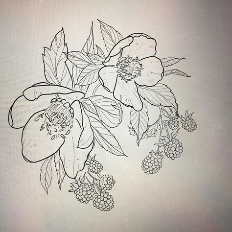 Harriet Hapgood. Botanical Tattoos. London UK on Instagram: "Hellebore and blackberry available design, I have a cancellation on Monday, message me if you are interested" Blackberry Flower, Blackberry Tattoo, Botanical Tattoos, Left Arm Tattoos, New Yorker Covers, Watercolor Flowers Tutorial, Botanical Tattoo, Spine Tattoos, Time Tattoos