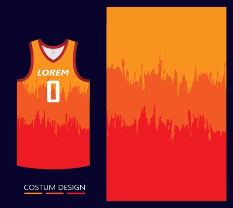 Orange Jersey Basketball, Basketball Jersey Background Design, Basketball Jersey Pattern Design, Orange Jersey Design, Basketball Jersey Design Ideas Sublimation, Basketball Jersey Template, Jersey Pattern Design, Pattern Design Template, Cool Basketball Jerseys