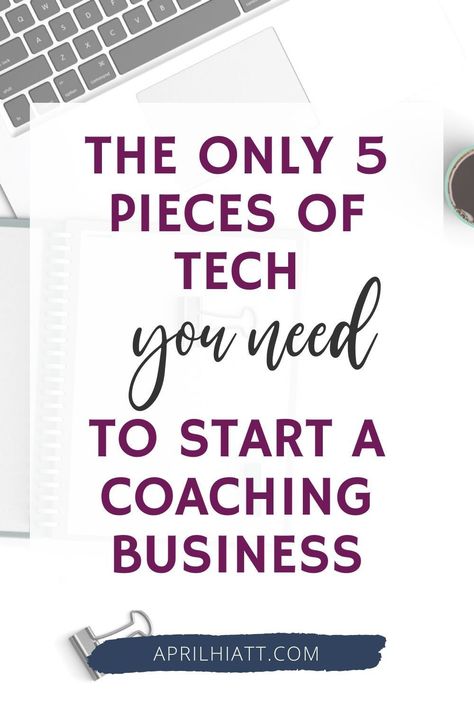 Starting a life coaching business but don't know where to begin? Get the tools and knowledge you need to start your journey in the life coaching industry. Learn the only 5 pieces of tech needed to get you started. By utilizing the resources at AprilHiatt.com, you can get the help and advice you need to begin your purpose-driven coaching business. Go to aprilhiatt.com for more resources. Life Coach Marketing, Health Coaching Business, Financial Coaching, Coaching Techniques, Becoming A Life Coach, Life Coach Certification, Life Coach Business, Life Coaching Business, Market Yourself