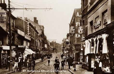 St Botolphs Street, Colchester, Essex Date: about 1910 Essex England, Colchester Essex, Street View, England, London