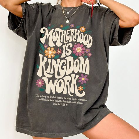 Christian Merchandise, Bible Verse Tees, Mothers Day Png, Mom Png, Shirt Png, Digital Svg, Work Shirt, Christian Shirts, Work Shirts