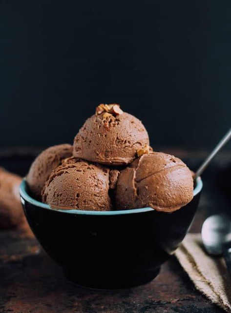 Chocolate Avocado Sorbet | Destination Delish Avocado Sorbet, Paleo Friendly Desserts, Chocolate Sorbet, Chocolate Avocado, Avocado Chocolate, Low Fodmap Recipes, Vegan Ice Cream, Fodmap Recipes, Chocolate Ice