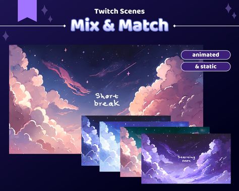 Stream Background, Twitch Streaming Setup, Streaming Setup, Twitch Channel, Html Css, Color Background, Blue Teal, Png Format, Starry Night