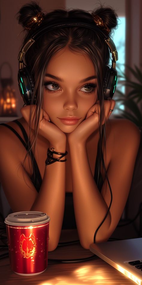 Created with Midjourney Ai #Character #Fantasy #Anime #cartoon #cyberpunk #sci-fi Cyberpunk Women, Brown Aesthetic Wallpaper, Female Lips, Preppy Wallpapers, Cyberpunk Female, Cool Galaxy Wallpapers, Beautiful Eyes Color, Girl Wallpapers