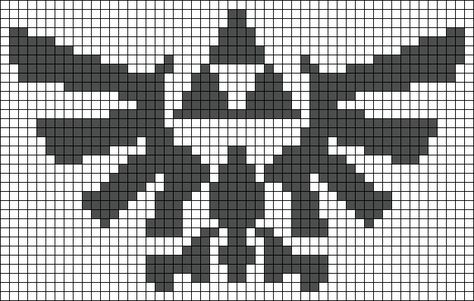 Alpha pattern #161479 Wild Symbol, Pixel Art Pattern, Crochet Tapestry, Zelda Breath, Alpha Pattern, Alpha Patterns, Friendship Bracelet Patterns, Crochet Ideas, Legend Of Zelda