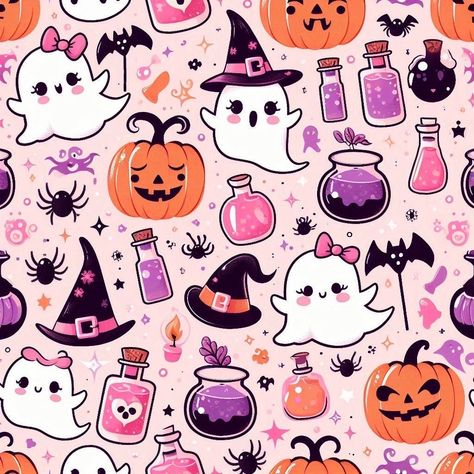 Cool Sublimation Designs, Halloween Images Cute, Cute Wallpapers Halloween, Photo Wallpaper Cute, Ipad Halloween Wallpaper, Purple Pink Wallpaper, Pink Halloween Wallpaper, Cute Halloween Wallpapers, Cute Halloween Images