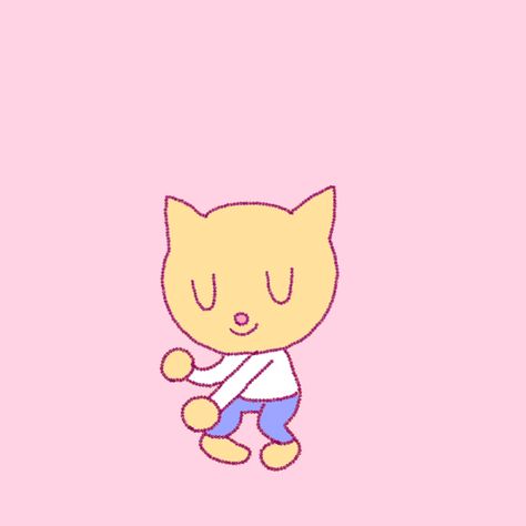 via GIPHY Anime Cat Gif, How To Do Animation, Pink Gif, Dance Animation, Red Anime, Simple Dance, Animation Quotes, Pink Anime, Frame By Frame Animation