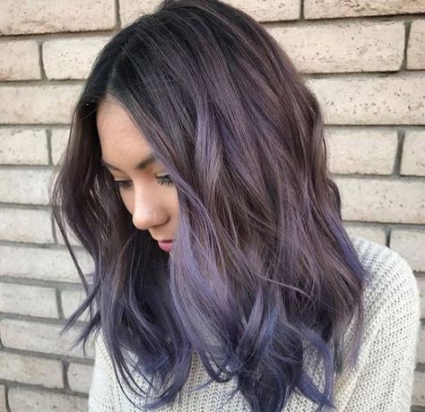 Lavender Hair Ombre, Purple Balayage, Balayage Blonde, Lavender Hair, Hair Color Purple, Trendy Hair Color, Hair Color Blue, Ombre Hair Color, Hair Color Balayage