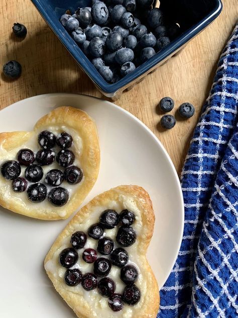 Blueberry Danish, Cheap Meal Ideas, Cheap Meal, Cheap Meals, Meal Ideas, Cream Cheese, Heart Shapes, Vanilla, Cheese