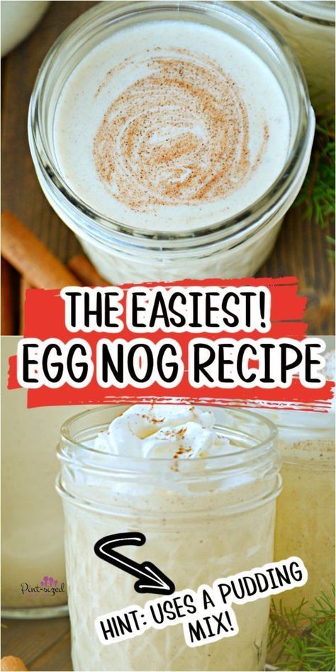 This homemade eggnog recipe from Pint-sized Treasures is so easy it's LAZY! Fellow egg nog fans, it's time to celebrate with an almost done-for-you egg nog! Plus, it's eggless and it's delicious! Get your recipe today. Homemade Egg Nog Recipe, Eggless Eggnog Recipe, Homemade Egg Nog, Egg Nog Recipe Easy, Egg Nog Recipe, Homemade Eggnog Recipe, Eggnog Drinks, Eggnog Recipe Homemade, Easy Eggnog