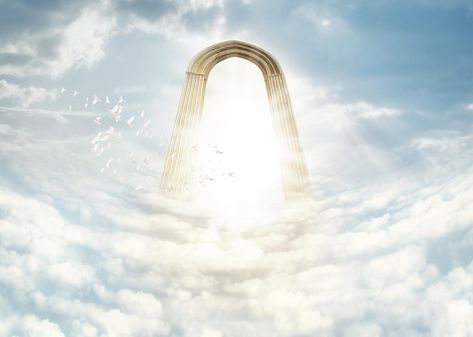 Gate Images, Heaven Pictures, Pearly Gates, Church Backgrounds, Church Media Design, Heaven's Gate, Church Poster Design, Heaven Art, Way To Heaven