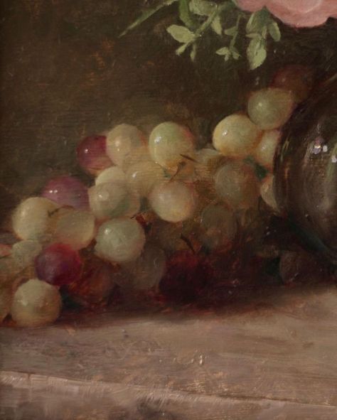 Kristen Valle Yann (@kristenyannart) • Instagram photos and videos Painting Grapes, Grapes Painting, Grape Painting, Painting Realism, Dutch Still Life, November 9, Realism, Flower Painting, Still Life