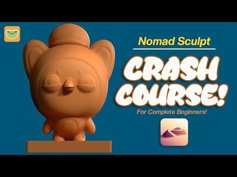 Nomad Sculpt Crash Course for Complete Beginners | Step by Step Tutorial 🐤 - YouTube Nomad Sculpt, Crash Course, Step By Step, My Style, Lighting, Color