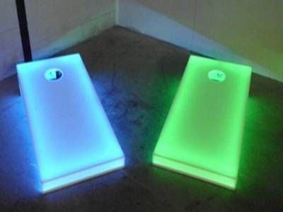 Light up your next event with our LED Cornhole! Guests will love this new look on a classic backyard game. Washer Boards, Christian Christmas Crafts, Regulation Cornhole Boards, Bean Bag Boards, Diy Yard Games, Corn Hole Diy, Cornhole Designs, Outside Games, Bag Toss Game