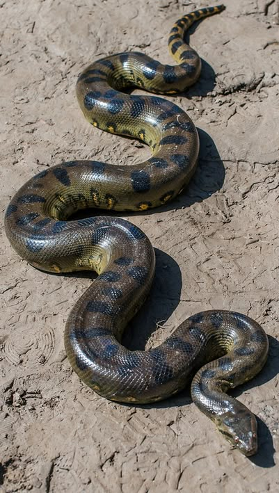 Anaconda Verde, Pics Of Snakes, Big Snakes, Adder Snake, Snake Picture, Facts About Snakes, Giant Anaconda, Anaconda Snake, Green Anaconda