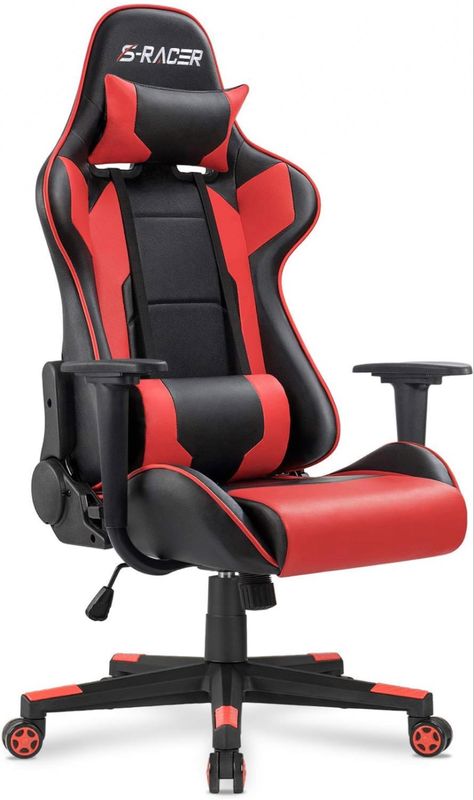 Leather Desk Chair, Office Gaming Chair, Chair Diy, Play Computer Games, Racing Chair, Setup Gaming, Gaming Furniture, Races Style, Chair Office