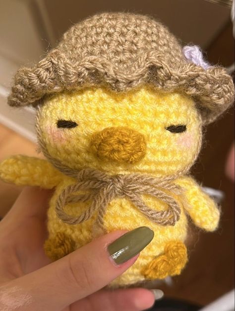 Knit Duck, Crochet Duck, Easy Crochet Animals, Crochet Fairy, Crochet Stitches Guide, Quick Crochet Patterns, Crochet Business, Crochet Hats Free Pattern, Kawaii Crochet