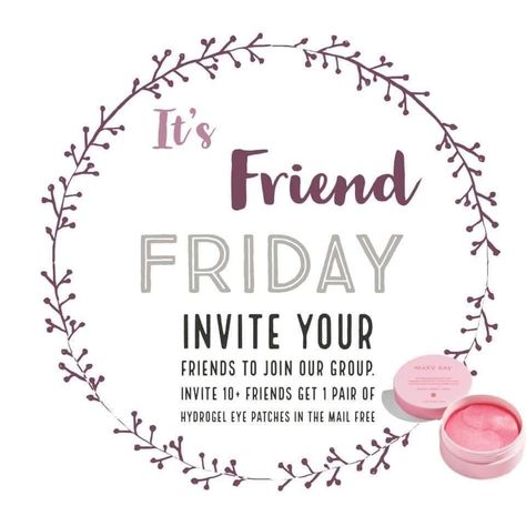 Mary Kay Daily Posts, Invite A Friend Friday, Mary Kay Friend Friday, Friday Mary Kay Post, Mary Kay Welcome Post, Mary Kay Post Ideas, Mary Kay Friday Engagement Posts, Mary Kay Consultant Outfit, Mary Kay Placing An Order