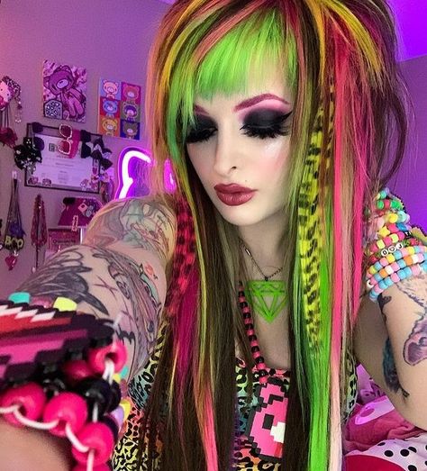 CYBERLOXSHOP on Instagram: “@trashmob absolutely rocking our #leopardprinthair clip in streaks! www.cyberloxshop.co.uk #emo #goth #scene #scenehair” Pink Hair Blonde, Pink And Blonde Hair, Blonde Extensions, Leopard Print Hair, Blonde Hair Extensions, Hair Extentions, Hair Supplies, Hairdos For Short Hair, Emo Hair