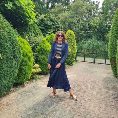 https://nancysfashionstyle.com navy silk skirt Navy Linen Skirt Outfit, Navy Blue Silk Skirt Outfit, Blue Silk Skirt Outfit, Prairie Skirt Outfit, Navy Skirt Outfit, Navy Silk Skirt, Linen Skirt Outfit, Blue Silk Skirt, Silk Skirt Outfit