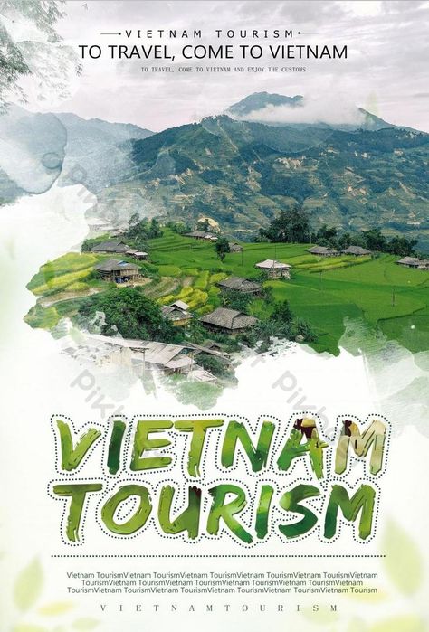 Brochure Design Travel, Design Poster Inspiration, Travel Advertising Design, Travel Brochure Design, Tourism Design, Vietnam Tourism, Poster Images, Nature Tourism, Travel Advertising