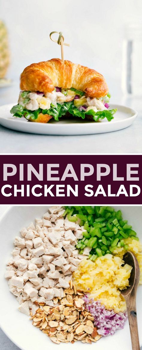 Wrap Meals, Pineapple Chicken Salad, Recipe Chicken Salad, Chicken Salad With Pineapple, Jasons Deli, Sandwich Easy, Mcdonald Menu, Lettuce Wrap, Easy Wrap