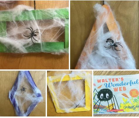 “We made “Walters Webs!” It was a... - Pocket of Preschool Spider Craft, Pocket Of Preschool, Web Activity, Spider Theme, Leaf Man, Spider Crafts, Shape Books, To Do Today, Shapes For Kids