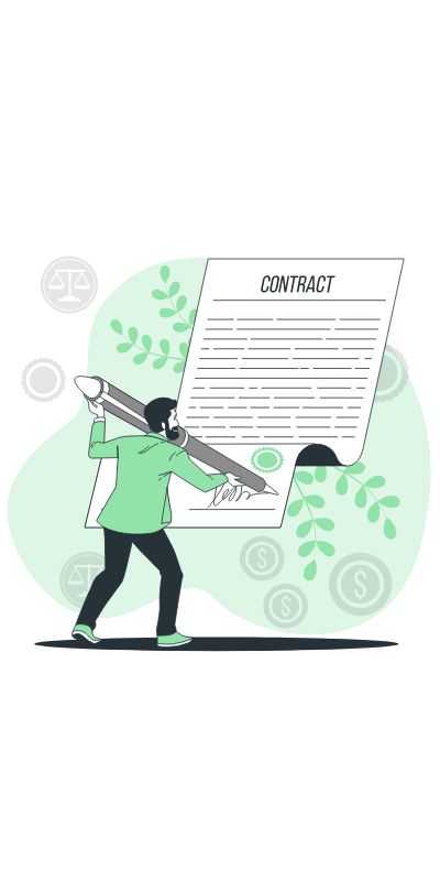 Signing a contract Cartoon  illustration Sign Up Illustration, Contract Illustration, Conference Illustration, Check Illustration, Multitasking Illustration, Communication Presentation, Company Illustration, Presentation Slides Design, Business Cartoons