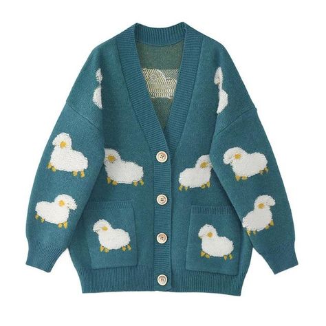 Bo Peep Cardigan Cottagecore Lookbook, Sheep Cardigan, Cardigan Korean Style, Sheep Cute, Messy Style, Fashion Cottagecore, Halter Dress Short, Cute Sheep, Sweater Tops