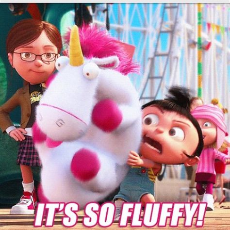 Love this scene! #despicable me #Agnes #fluffy #unicorn Fluffy Unicorn, V Smile, E Mc2, Totally Me, Despicable Me, Great Movies, Bones Funny, Movie Quotes, Disney Pixar