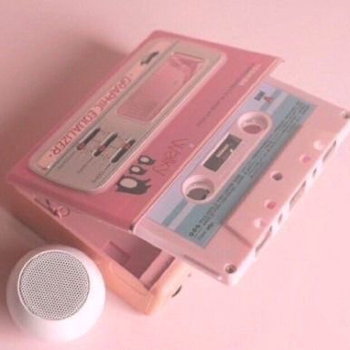 Pink Camera, Playlist Covers Photos, Pink Music, Soft Pink Theme, Music Illustration, Baby Pink Aesthetic, Music Album Covers, Pastel Pink Aesthetic, Cassette Player