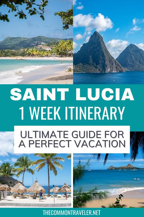 St Lucia 1 Week Itinerary: The Ultimate Guide for a Perfect Vacation - The Common Traveler St Lucia Travel Guide, St Lucia Excursions, St Lucia Packing List, Project Volcano, Royalton St Lucia, At Lucia, Soufriere St Lucia, St Lucia Vacation, St Lucia Travel