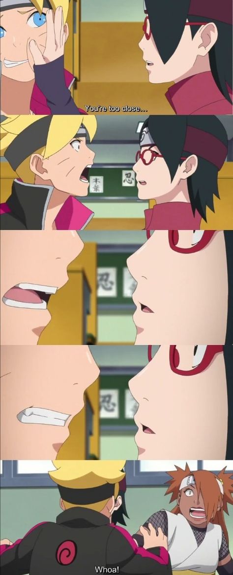 Boruto and Sarada's First Kiss!  Episode 38 ❤️ OMG ❤️❤️❤️ Boruto And Sarada Kiss, Boruto And Sarada Couple, Sarada X Boruto, Sarada And Boruto, Boruto Ships, Naruto New Generation, Naruto Ideas, Boruto X Sarada, Sasuke Boruto