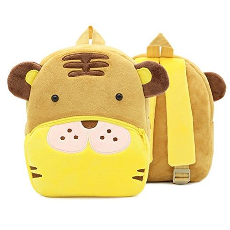 Quanzhou Honglai Company Children's Backpack Fashion Cart... https://www.amazon.ca/dp/B07FF9MRYN/ref=cm_sw_r_pi_dp_U_x_4m5vBbJWSWVZK Animal Backpacks, Kindergarten Backpack, Toddler School, Cartoon Backpack, Kids' Bag, Plush Backpack, Bag Pack, Tiger Design, Kids Backpack