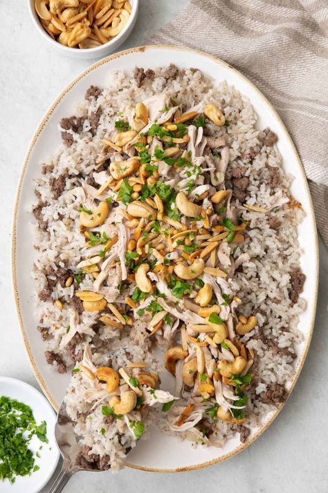 Safari Rice, Beefy Rice Recipe, Lebanese Dishes, Lebanese Rice, Lebanese Chicken, Feel Good Foodie, Make Shredded Chicken, Food Traditional, Beef Rice