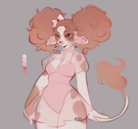 Home / X Cow Woman Art, Thick Reference Drawing, Cow Human Hybrid Oc, Lamb Oc Art, Cow Ears Drawing, Art Style Ideas Drawing, Nurse Joy Fanart, Pink Fursona, Cute Outfit Drawings