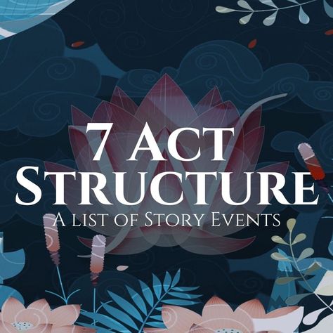 Seven act structure for your story. #tuesdaytips #writervana #writing #amwriting #howtooutline #outline #storyoutlining #writerslife #writerscommunity #writingcommunity Tuesday Tips, Writing Community, Writing Tips, Your Story, Acting, Writing