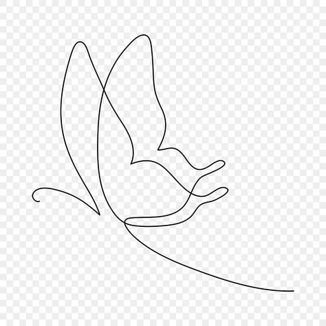 Butterfly Abstract Drawing, Graphic Butterfly Design, One Line Art Easy, Butterfly Transparent Background, One Line Butterfly, Butterfly Drawing Outline, Line Art Butterfly, 1 Line Drawing, Logos Aesthetic