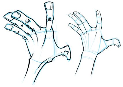 Push Your Poses to the Extreme! Drawing Cartoon Hands | Art Rocket Cartoon Hands, Drawing Hands, Anime Hands, Hand Drawing Reference, Hand Reference, Perspective Art, Animation Reference, Anatomy Drawing, Clip Studio Paint