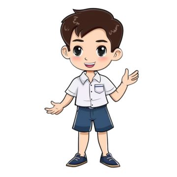 Male Smile, Cartoon Study, Cute School Uniform, Male Cartoon, Back To School Gifts For Kids, Boy Cartoon Characters, Student Cartoon, Happy Child, Student Photo