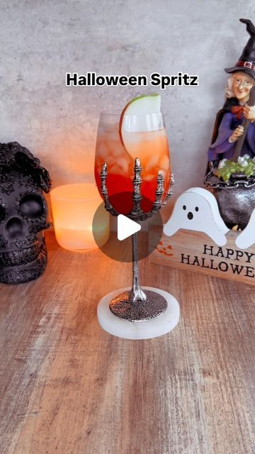 Dayna Ferraro on Instagram: "Halloween Spritz

#halloween #spritz #falldrinks #spookyseason" Fall Drinks, Happy Hour, Drinks, Halloween, Instagram