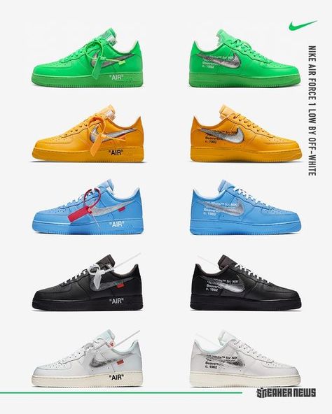 Sneaker News on Instagram: "What's your favorite Off-White x Air Force 1 Low?⁠" Off White Air Force 1, Batman Comic Wallpaper, Off White X Nike, Outfit Hombre, White Air Force 1, Nike Off White, Street Style Outfits Men, Hype Shoes, Air Force 1 Low