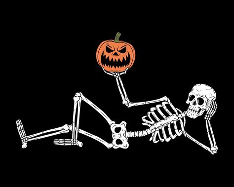 Vintage Halloween Desktop Wallpaper, Boo Door, Halloween Desktop Wallpaper, Retro Skeleton, Powerpoint Backgrounds, Cricut Stencils, Cute Laptop Wallpaper, Cricut Halloween, Funny Horror