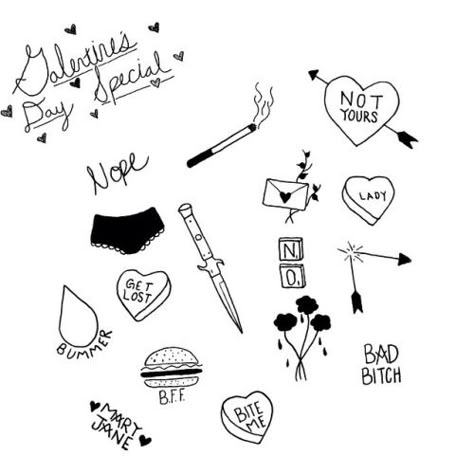 galentine's stick and poke                                                                                                                                                     More Knife Stick And Poke Tattoo, Stick And Poke Flash, Stick N Poke Ideas, Bite Me Tattoo, Stick And Pokes, Stick And Poke Tattoos, Feminist Tattoo, Stick Poke Tattoo, Petit Tattoo