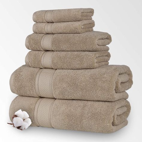 $39.99 Beige Towels, Bathrooms Modern, Best Bath Towels, Beach Spa, Towel Sets, Bath Towels Luxury, Turkish Bath Towels, Best Bath, Luxury Towels