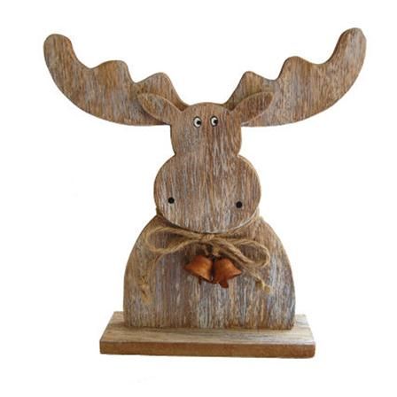 Ascalon Wooden Moose £3 Wooden Moose, Rustic Christmas Diy, Moose Crafts, Rustic Wood Crafts, Moose Decor, Wooden Christmas Crafts, Christmas Moose, Christmas Wood Crafts, Wood Creations