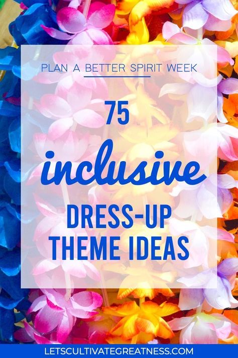 Spirit Days For School, Spirit Week Dress Up Ideas, Spirit Week Themes, Spirit Day Ideas, Dress Up Ideas, Homecoming Spirit Week, School Spirit Week, School Spirit Days, Spirit Days