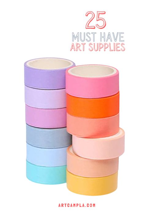 Art Supplies Must Have, Art Supplies You Need, Unique Art Supplies, Cool Art Supplies, Classroom Art Supplies, Art Camp Projects, Art Supplies For Kids, Kid Friendly Art, Therapy Interventions