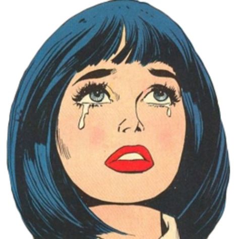 Crying Cartoon, Pop Art Comic Girl, Pop Art Tattoos, Pop Art Drawing, Vintage Pop Art, Pop Art Girl, Vintage Pop, Pop Art Comic, Comics Girl