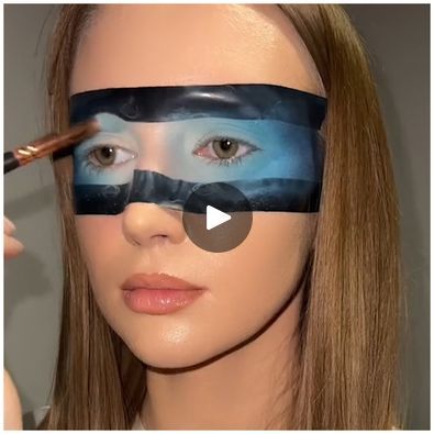 This tape makeup trend looks like it came from galaxy 🌌 | This tape makeup trend looks like it came from galaxy 🌌 | By MetDaan MakeupFacebook Tape Makeup Trend, Galaxy Makeup Looks, Metdaan Makeup, Tape Makeup, Galaxy Makeup, Harley Quinn Halloween, Joker And Harley Quinn, Costume Makeup, Makeup Trends